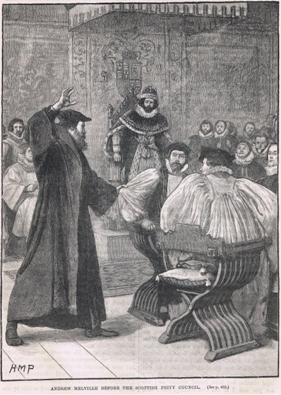 Andrew Melville before the Scottish Privy Council 1605 by Henry Marriott Paget
